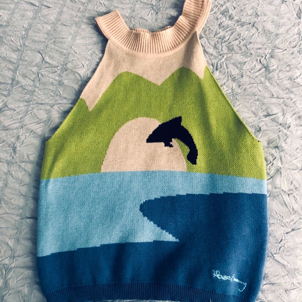 House of Sunny knit crop top